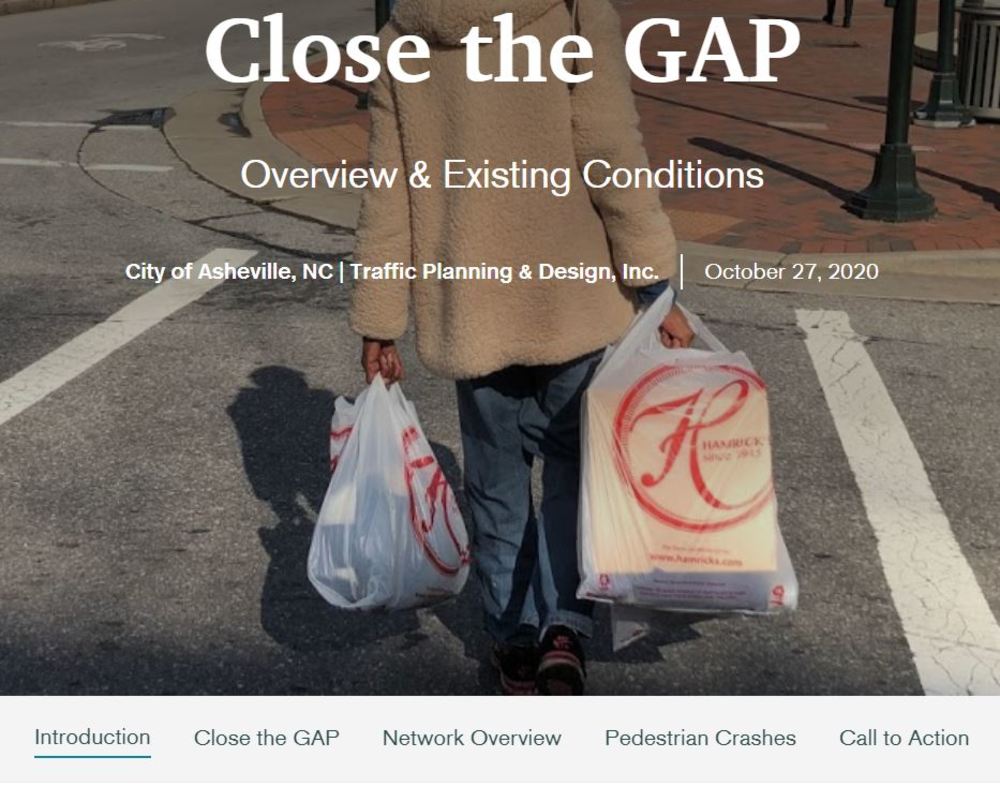 Screenshot of the Close the GAP StoryMap landing page