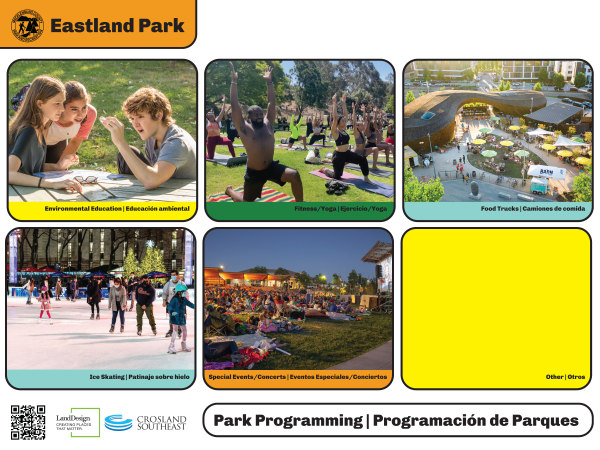 What type of programs would you like to see at Eastland Park?