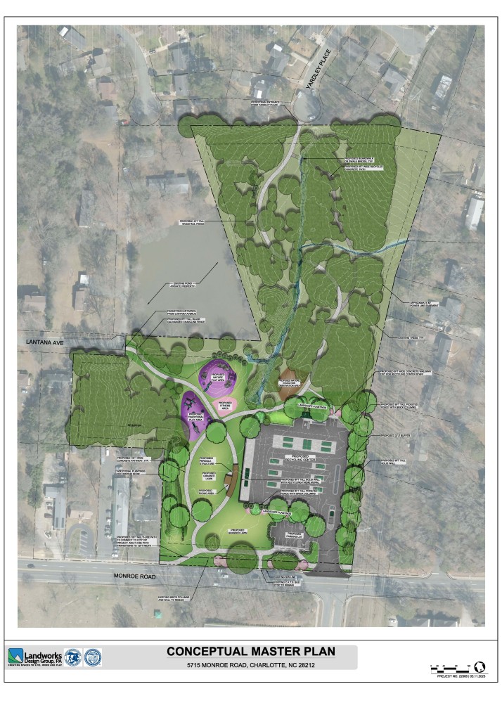 Monroe Road Park Conceptual Plan