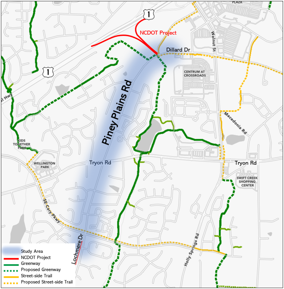 Piney Plains Study Area Map