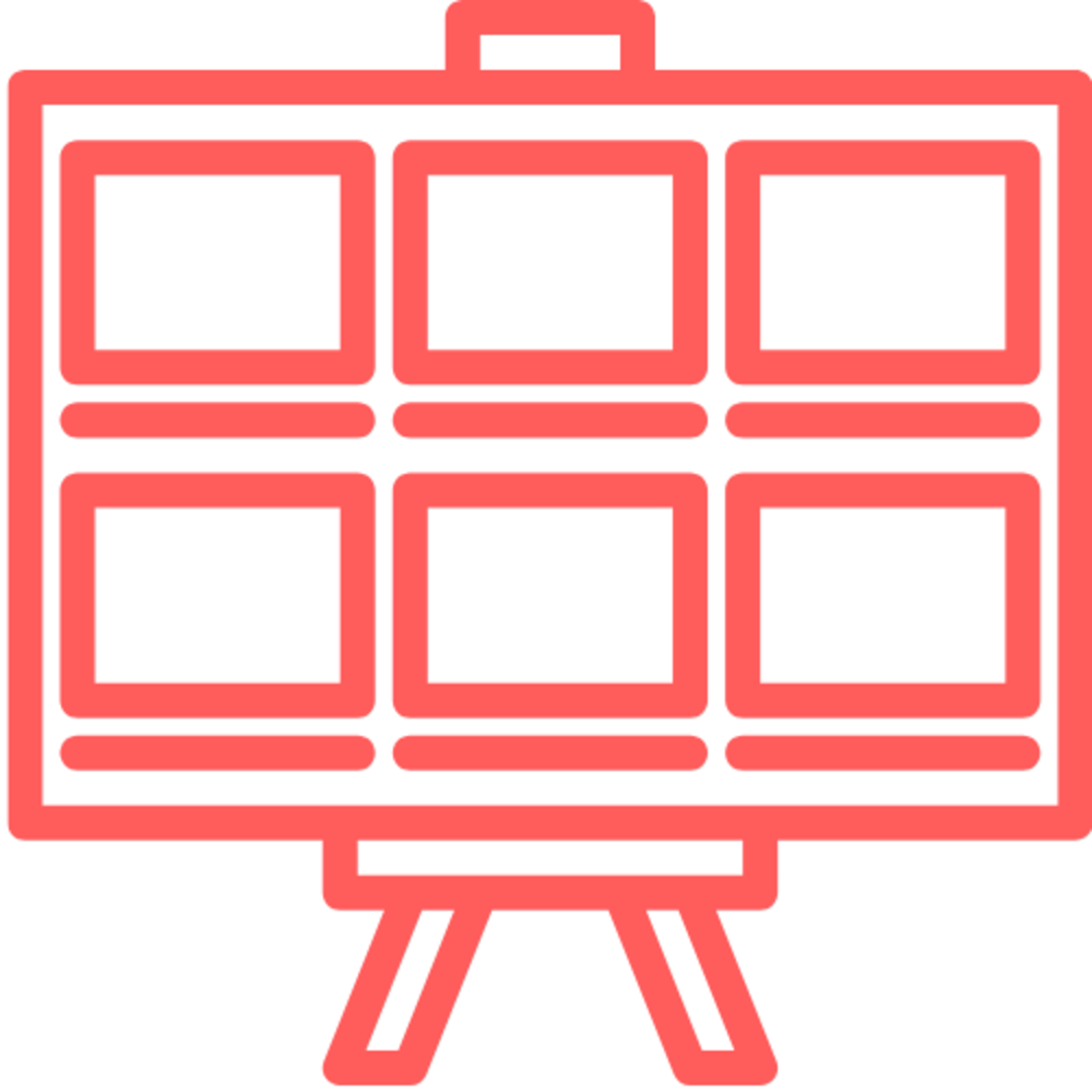 Icon of a storyboard