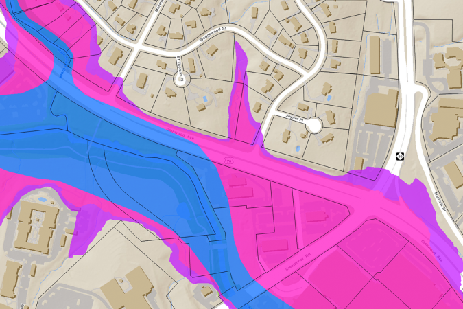 Are you familiar with where the floodplain in Raleigh is located?