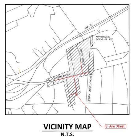 Carter Ann stormwater vicinity map