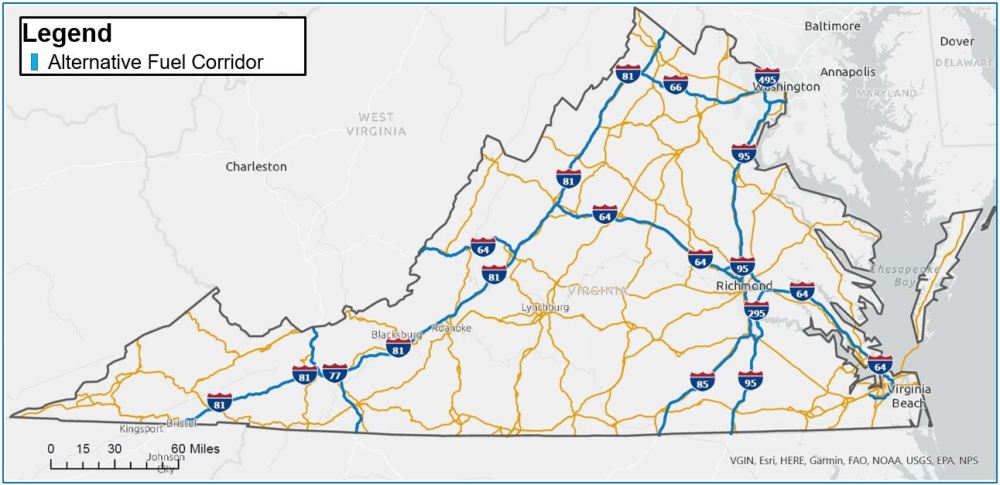 Virginia Alternative Fuel Corridors